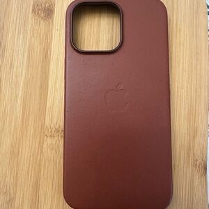 Apple Brown Leather Phone Case